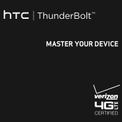 HTC ThunderBolt Verizon Verizon Thunderbolt Quick Start Guide and User Manual