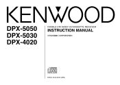 Kenwood DPX-4020 User Manual