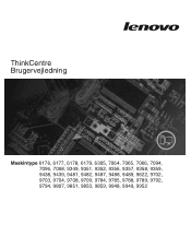 Lenovo ThinkCentre A57 (Danish) User guide