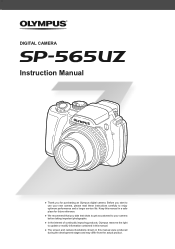 Olympus SP-565 UZ SP-565UZ Instruction Manual (English)