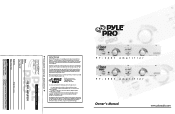 Pyle PT2801 PT2801 Manual 1