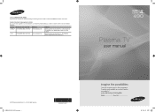 Samsung PN50C490B3DXZA User Manual