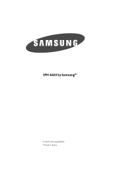Samsung SPH-A420 User Manual (user Manual) (ver.1.0) (English)
