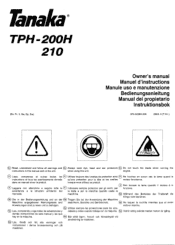 Tanaka TPH-210 Owner's Manual