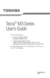 Toshiba Tecra M3-S212TD User Guide