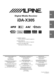 Alpine IDA X305 Owners Manual