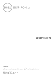 Dell Inspiron 15 7537 Specifications (Accessibility Compliant)