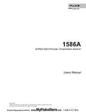 Fluke 1586A/DSHC/C Product Manual