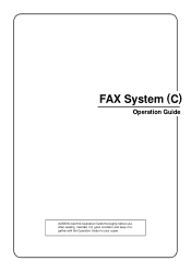 Kyocera KM-3530 Fax System C Operation Guide
