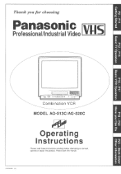 Panasonic AG520C AG513C User Guide