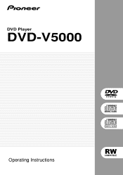 Pioneer DVD-V5000 Owner's Manual
