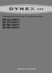 Dynex DX-32L150A11 User Manual (French)