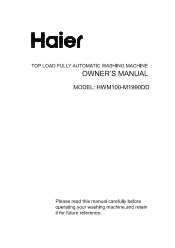 Haier HWM100-M1990DD User Manual