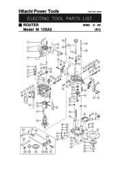 Hitachi M12SA2 Parts List