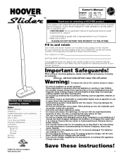 Hoover S2105 Manual