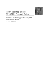 Intel D915GMH English Manual Product Guide