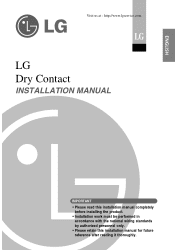 LG PQDSA Installation Manual