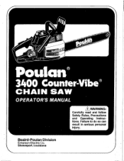 Poulan 1980-06 User Manual