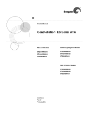 Seagate ST2000NM0023 Constellation ES (.1)  SATA Product Manual