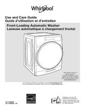 Whirlpool WFW8620HW Owners Manual