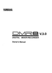 Yamaha DMR8 Owner's Manual (image)