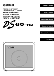 Yamaha DS60-112 Owner's Manual