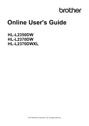 Brother International HL-L2370DWXL Online Users Guide HTML