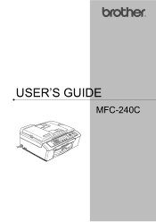 Brother International MFC 240C Users Manual - English