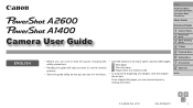 Canon PowerShot A2600 User Guide