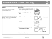 HP Color LaserJet CM2320 HP Color LaserJet CM2320 MFP - Copy Tasks