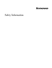Lenovo ThinkServer RD120 Safety Information