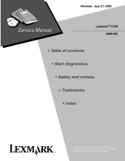 Lexmark C750 Service Manual