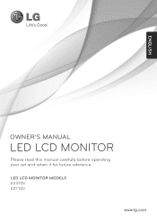 LG E2770V Owners Manual