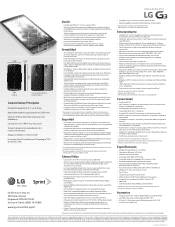 LG LS990 Steel Specification - Spanish