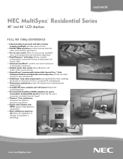 NEC SC40 SC40/SC46 spec sheet