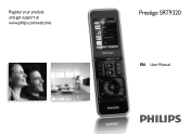Philips SRT9320 User manual