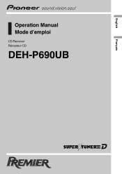 Pioneer DEH-P690UB Owner's Manual