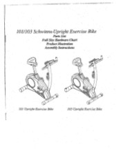 Schwinn 103 Upright Bike Assembly Manual