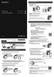 Sony MDR-1RBT Quick Start Guide