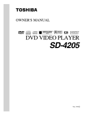 Toshiba SD-4205N Owners Manual