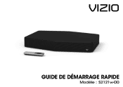 Vizio S2121w-D0 Quickstart Guide (French)