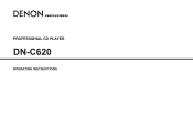 Denon Dn-c620 Operating Instructions