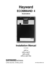 Hayward E-Command 4 Model: ALL MODELS Installation