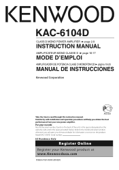 Kenwood KAC-6104D Owner's Manual (pdf)