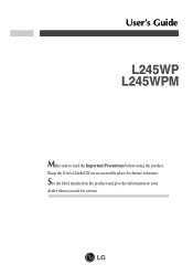 LG L245WP User Guide