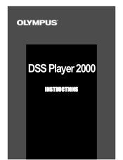 Olympus 141670 DSS Player 2000 Instructions for the DS-330 (English)