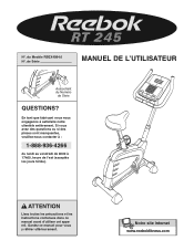 Reebok Rt 245 Bike Canadian French Manual