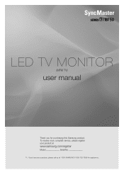 Samsung T27B750ND User Manual Ver.1.0 (English)