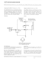 Sennheiser Adapter MKH P6 Instructions for Use