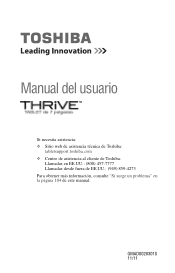 Toshiba Thrive AT1S5-SP0101M User Guide 2